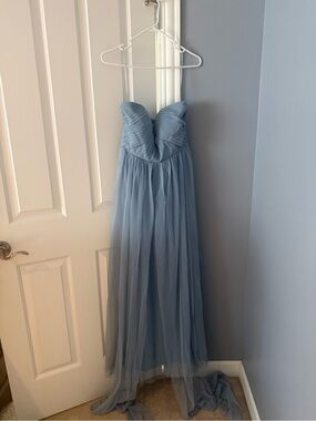 Birdy Grey Dusty Blue Strapless Dress